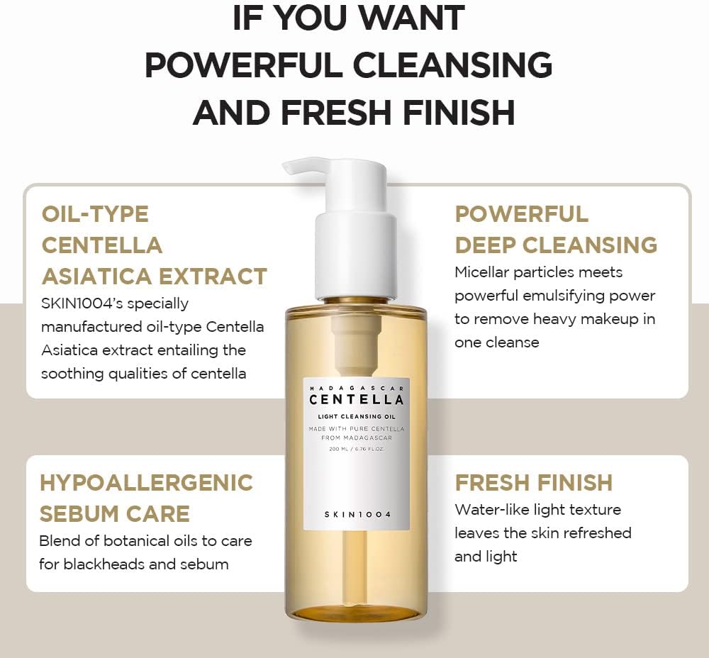 Clearance - SKIN1004 Madagascar Centella Light Cleansing Oil 200 ml (Copy)