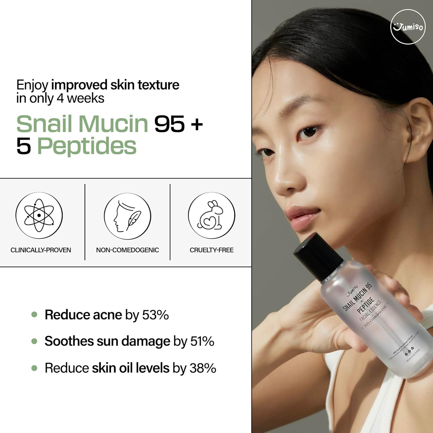 Jumiso Snail Mucin 95 + Peptide Facial Essence 140ml