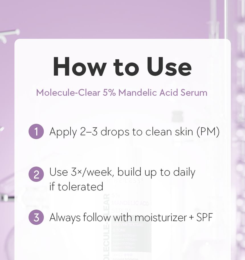 NINELESS - Molecule-Clear 5% Mandelic Acid Serum 30ml
