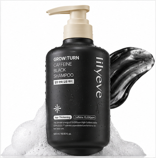 LILYEVE GROW Caffeine Black Shampoo 500ml