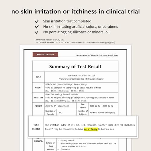 Haruharu Wonder Black Rice 10 Hyaluronic Cream (50ml)