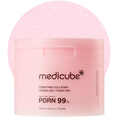 Medicube - PDRN Pink Collagen Toning Gel Toner Pad - 120ml/70ea