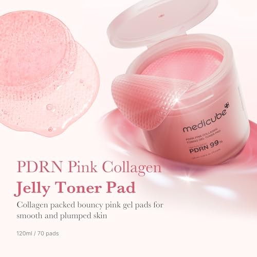 Medicube - PDRN Pink Collagen Toning Gel Toner Pad - 120ml/70ea