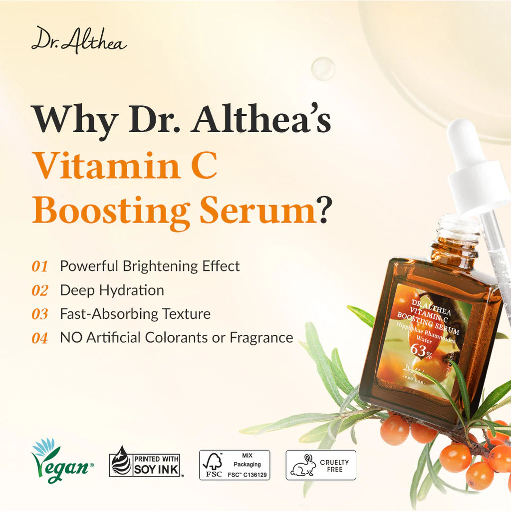Dr. Althea Vitamin C Boosting Serum Vitamin C Brightening Serum with Moisturising Effect 30 Ml