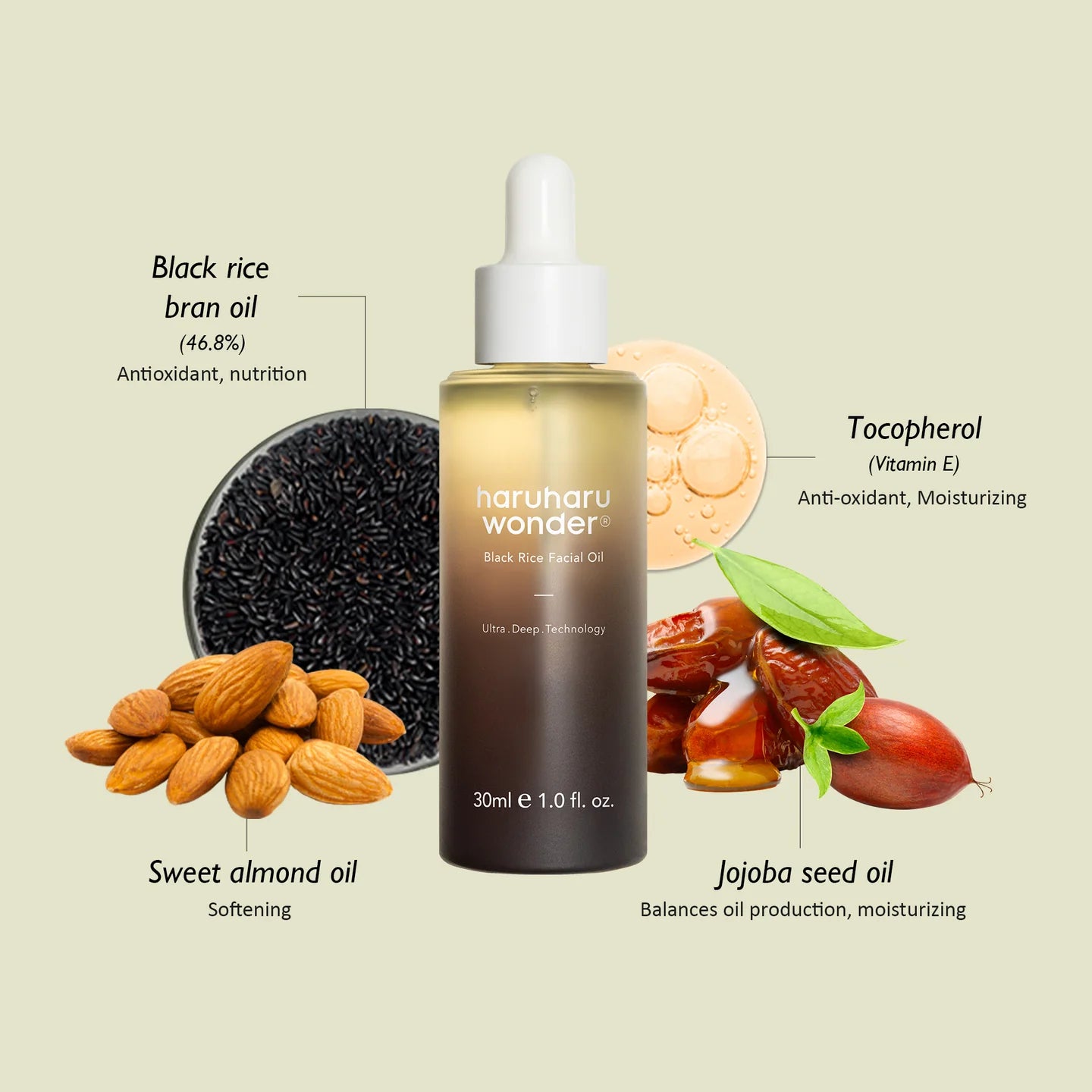 Haruharu Wonder Black Rice Facial Oil 30 ml