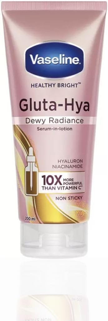 Vaseline Healthy Bright Gluta-Hya Serum Burst Lotion Dewy Radiance 330ml