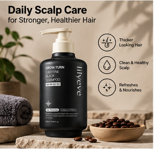 LILYEVE GROW Caffeine Black Shampoo 500ml