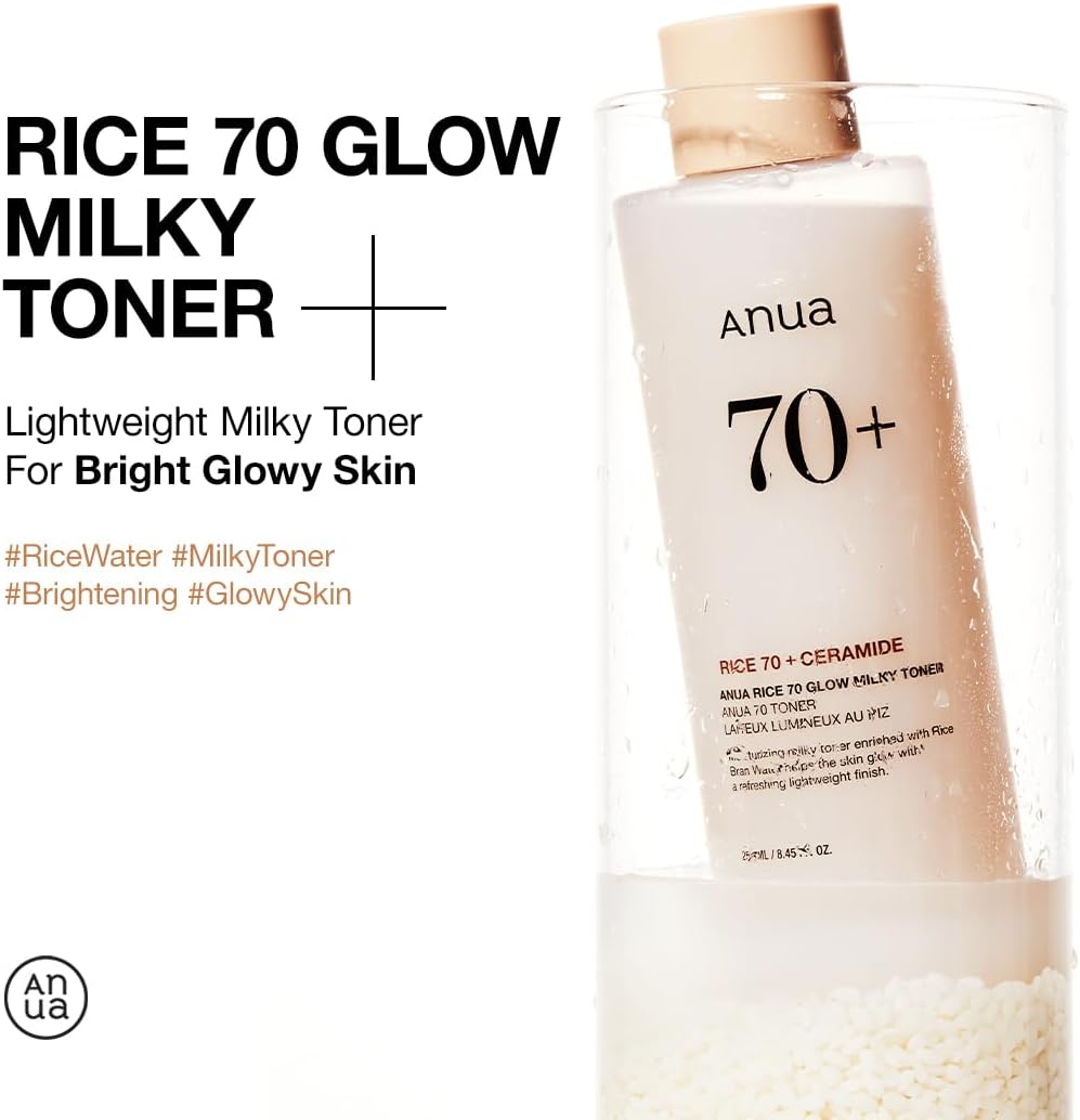 Anua Rice 70 Glowy Milky Toner 250ml