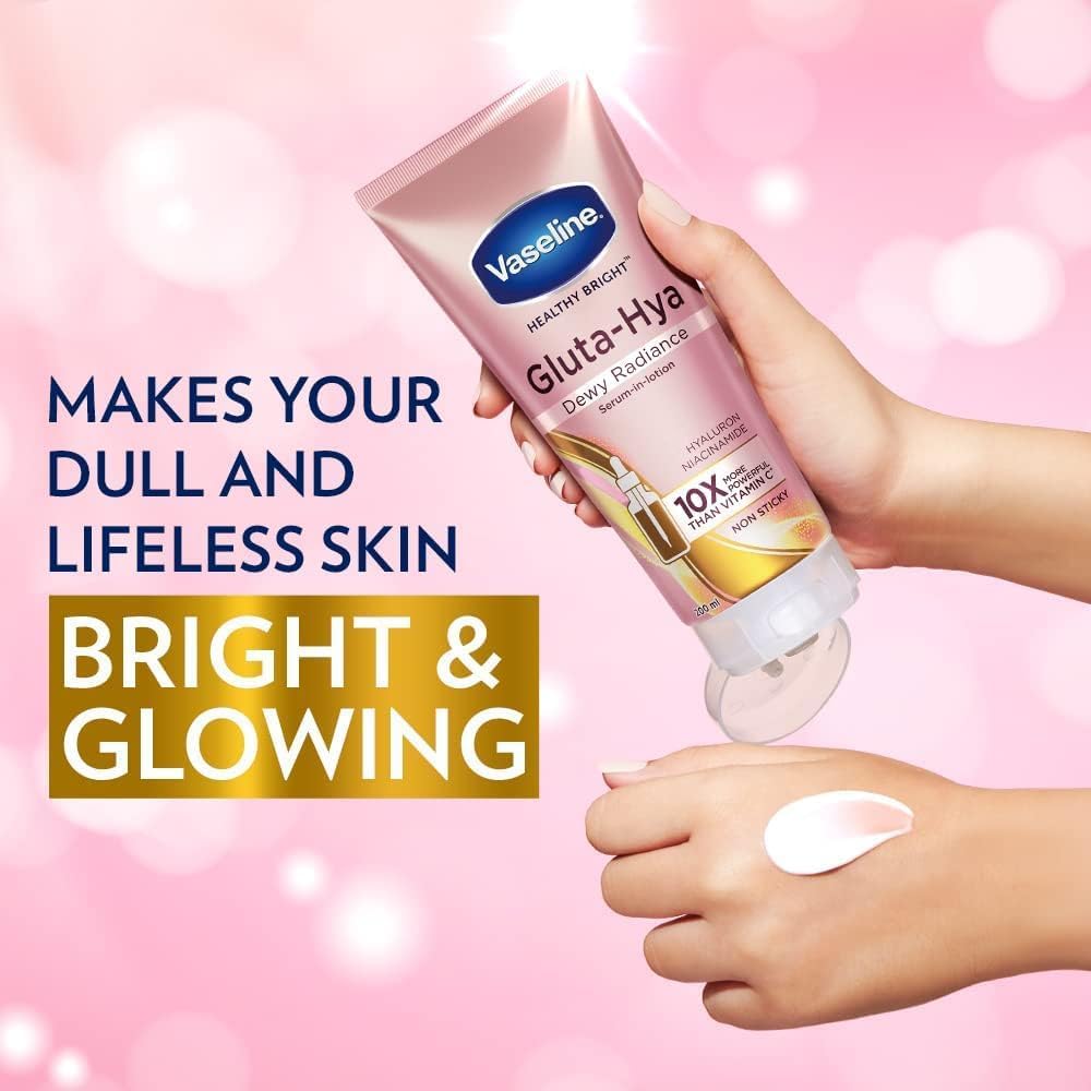 Vaseline Healthy Bright Gluta-Hya Serum Burst Lotion Dewy Radiance 330ml