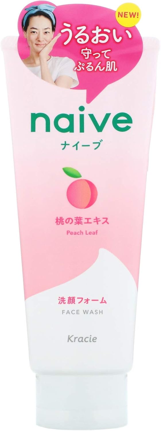Kracie Naive Facial Cleansing Foam Peach Leaf 130g
