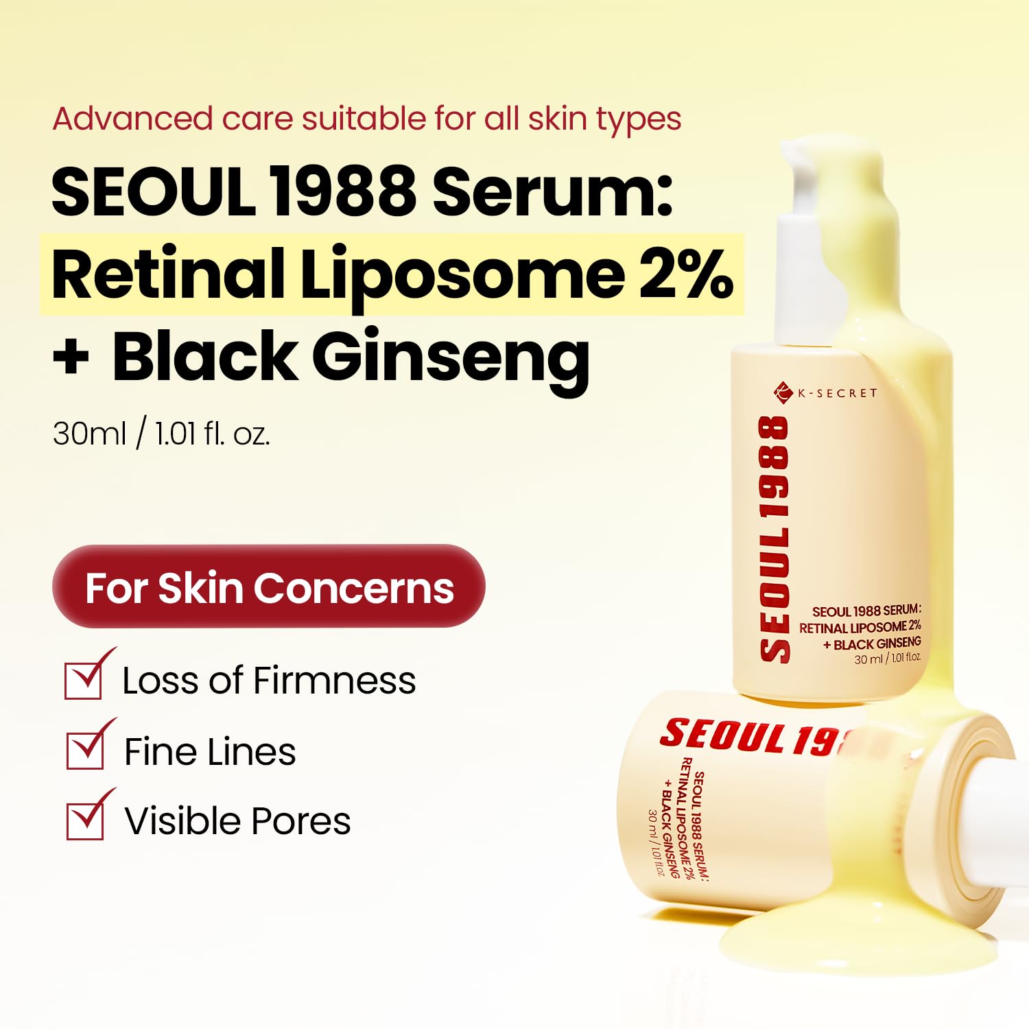 K-Secret Seoul Retinal Liposome 2% + Black Ginseng 30ml