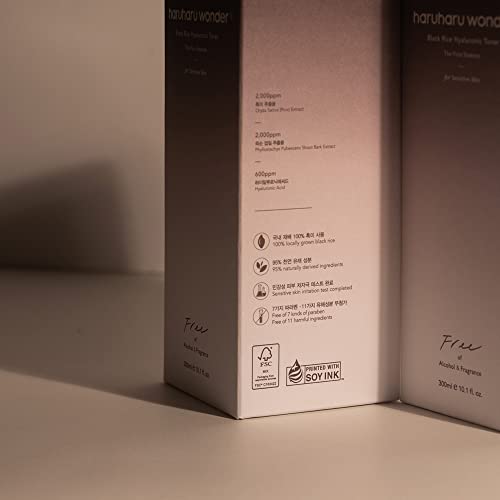 Haruharu Black Rice Hyaluronic Toner Free of Alcohol for Sensitive Skin 300ml