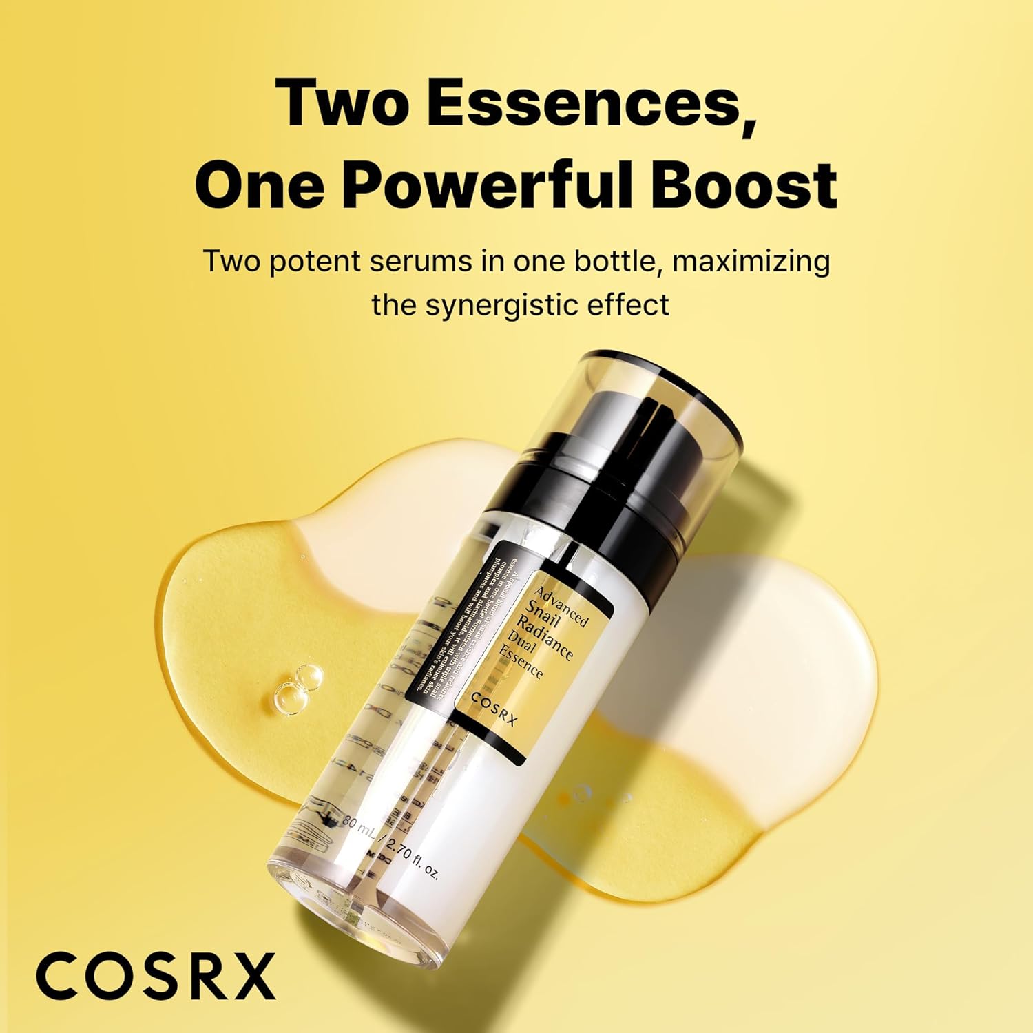 [Clearance] Advanced Snail Radiance Dual Essence by Cosrx for Unisex - 2.7 oz Essence