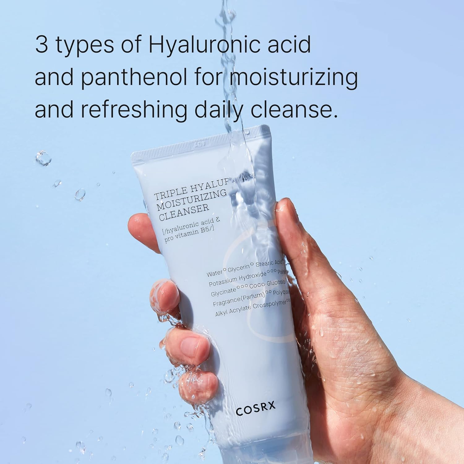 COSRX Hydrium Triple Hyaluronic Moisturizing Cleanser - 150ml