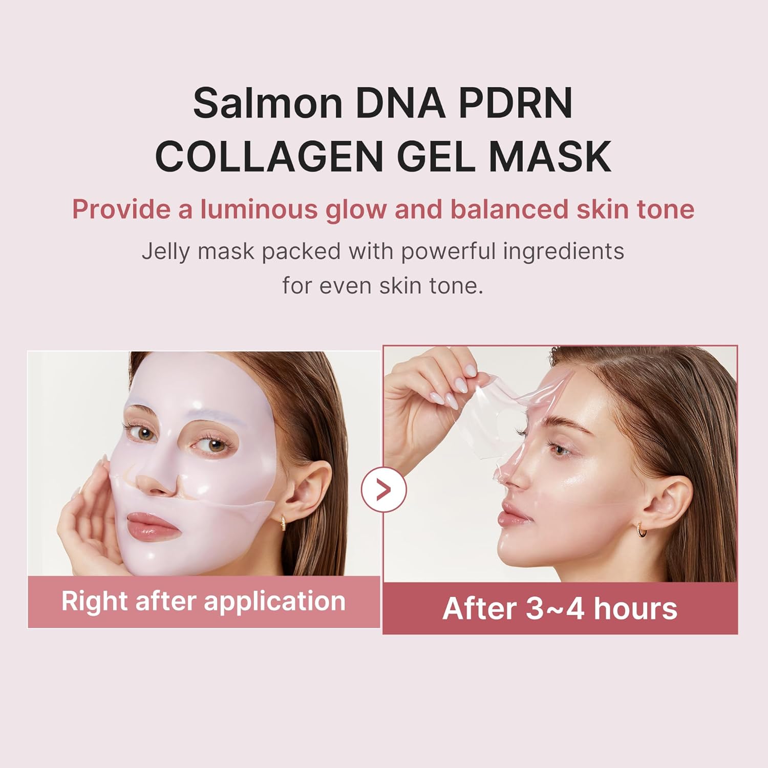 medicube Jelly Gel Mask with Salmon DNA PDRN Pink Collagen 28g x 4ea