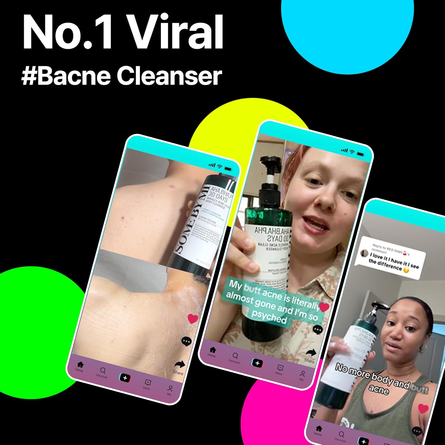 Second Chance SOME BY MI AHA BHA PHA 30 Days Miracle Acne Clear Body Cleanser 400g