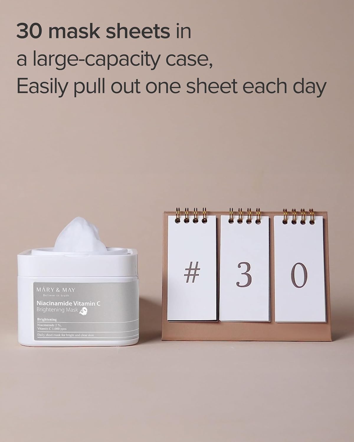 Mary&May Niacinamide Vitamin C Brightening Mask (30 pcs)