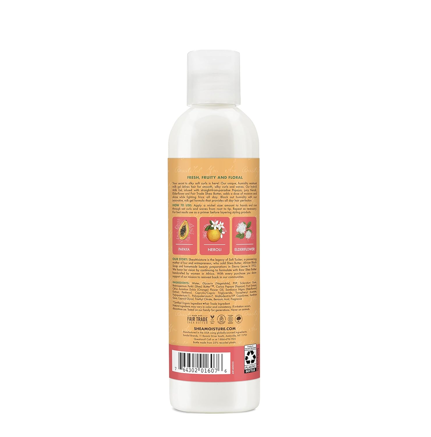 SheaMoisture Milk Gel for Wavy Curly Hair Papaya and Neroli Parabenfree Curl Gel