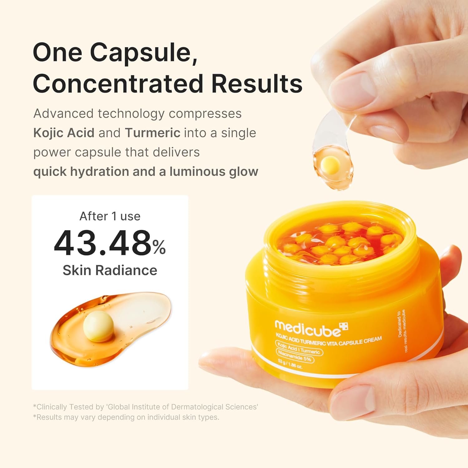medicube Capsule Cream with Kojic Acid & Turmeric 53g