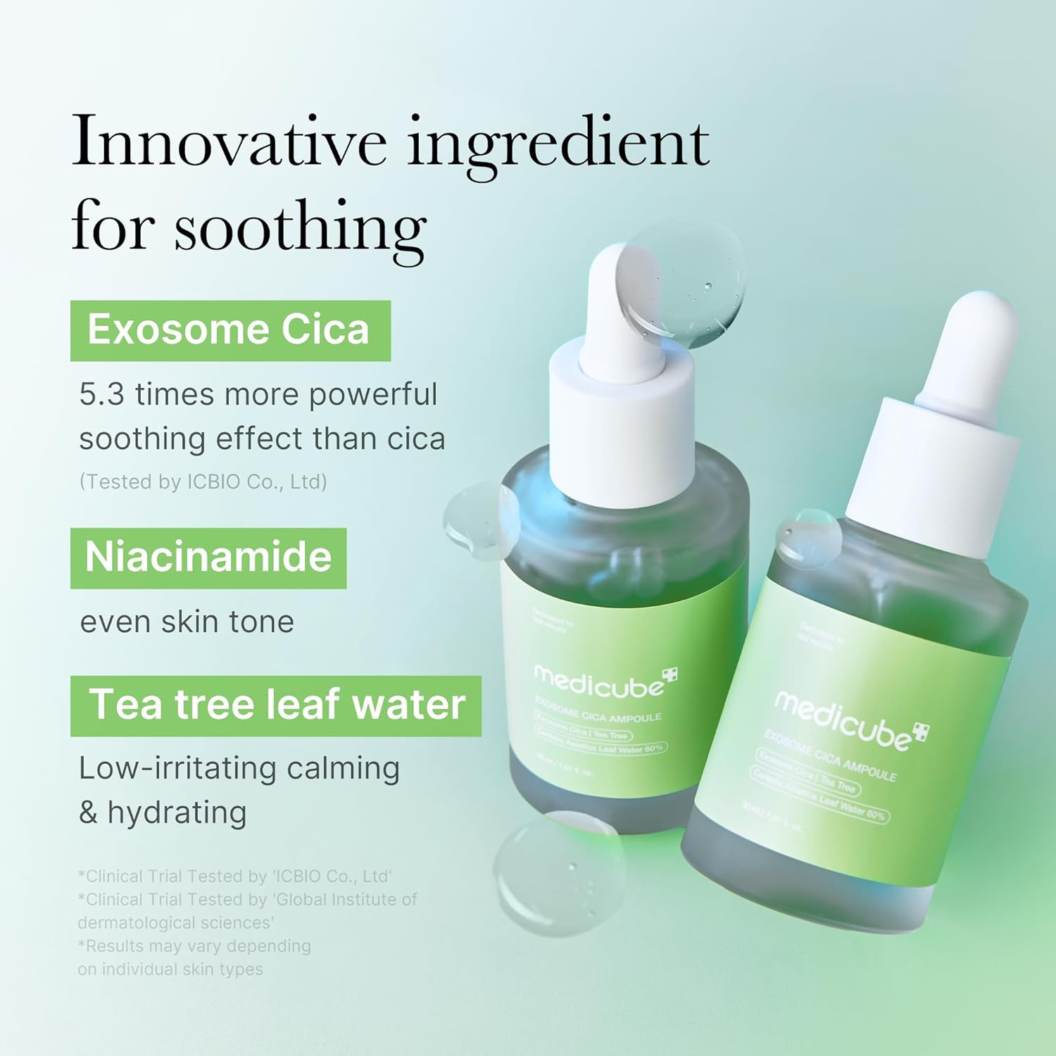 Medicube Exosome Cica Tea Tree Ampoule 30ml