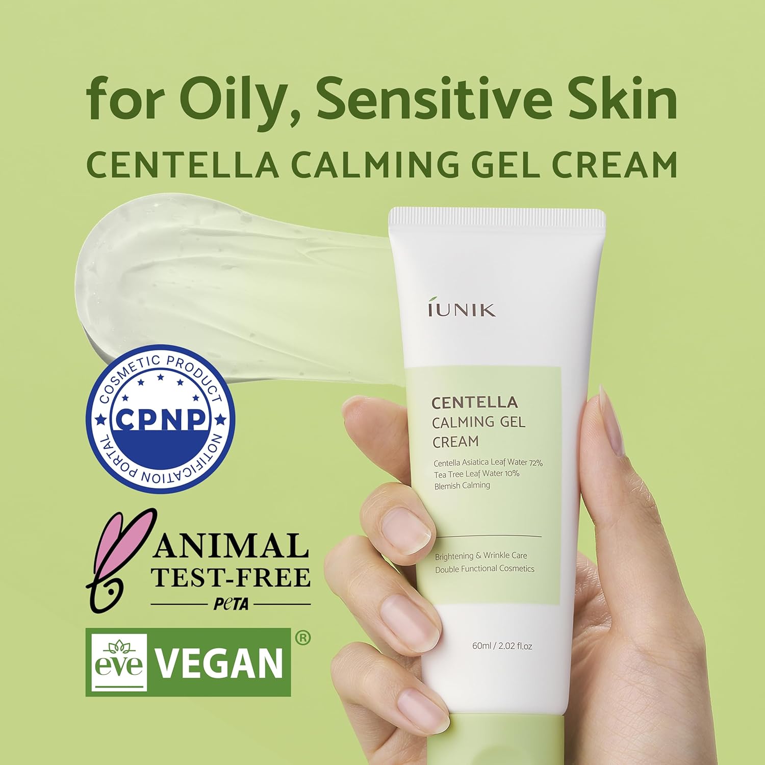 IUNIK Centella Calming Gel Cream 60ml