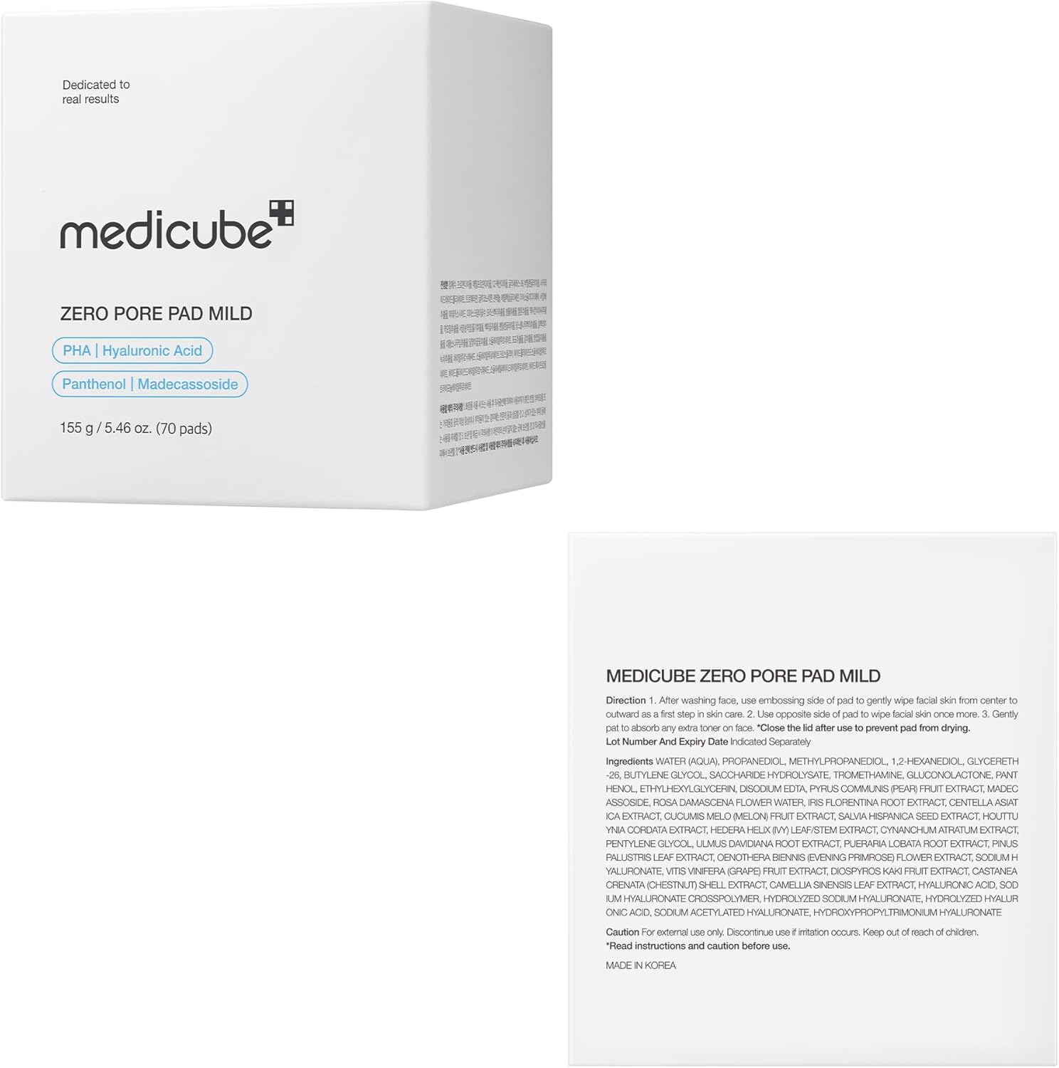 Medicube Zero Pore Pad Mild (70 Pads)
