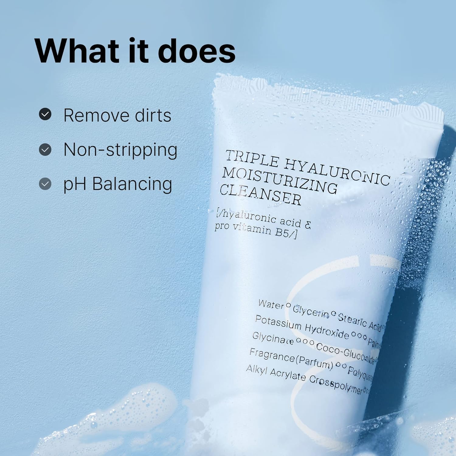 COSRX Hydrium Triple Hyaluronic Moisturizing Cleanser - 150ml