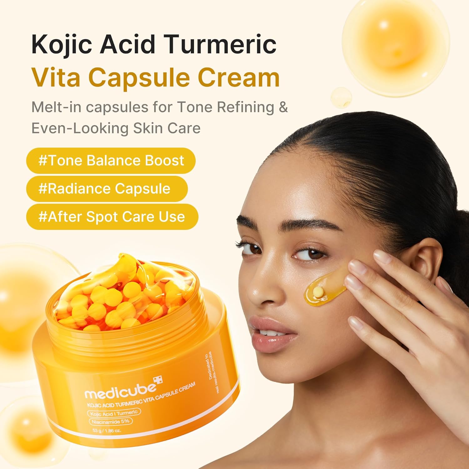 medicube Capsule Cream with Kojic Acid & Turmeric 53g