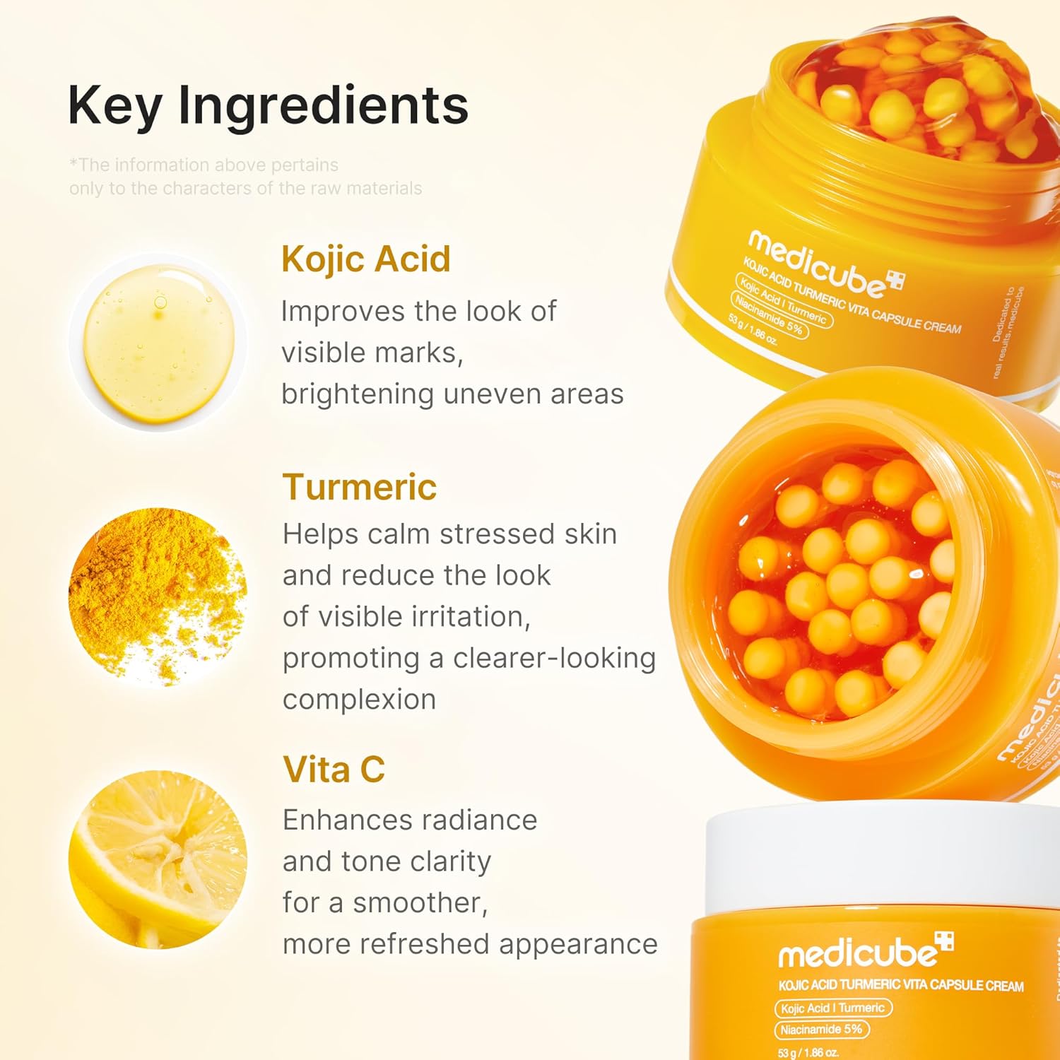 medicube Capsule Cream with Kojic Acid & Turmeric 53g