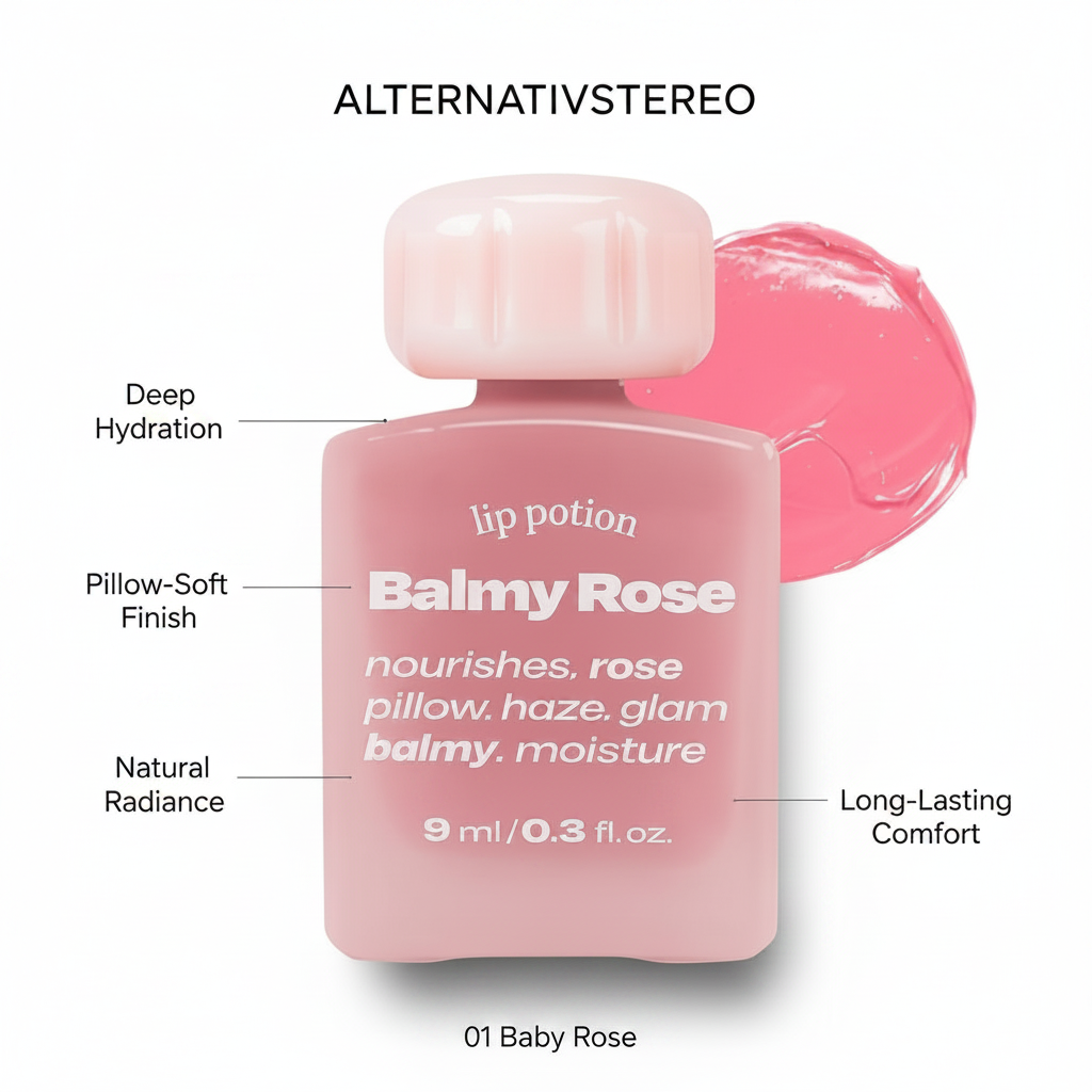 ALTERNATIVESTEREO Lip Potion Balmy Rose 01 Baby Rose