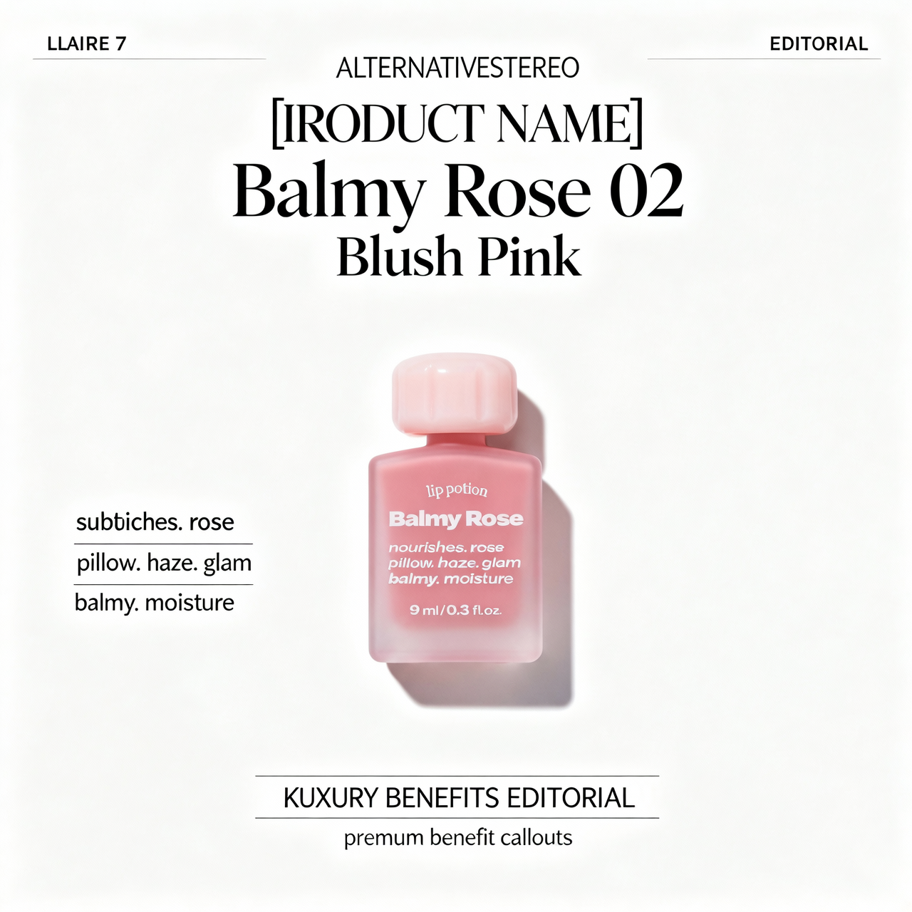 ALTERNATIVESTEREO Lip Potion Balmy Rose 02 Blush Pink