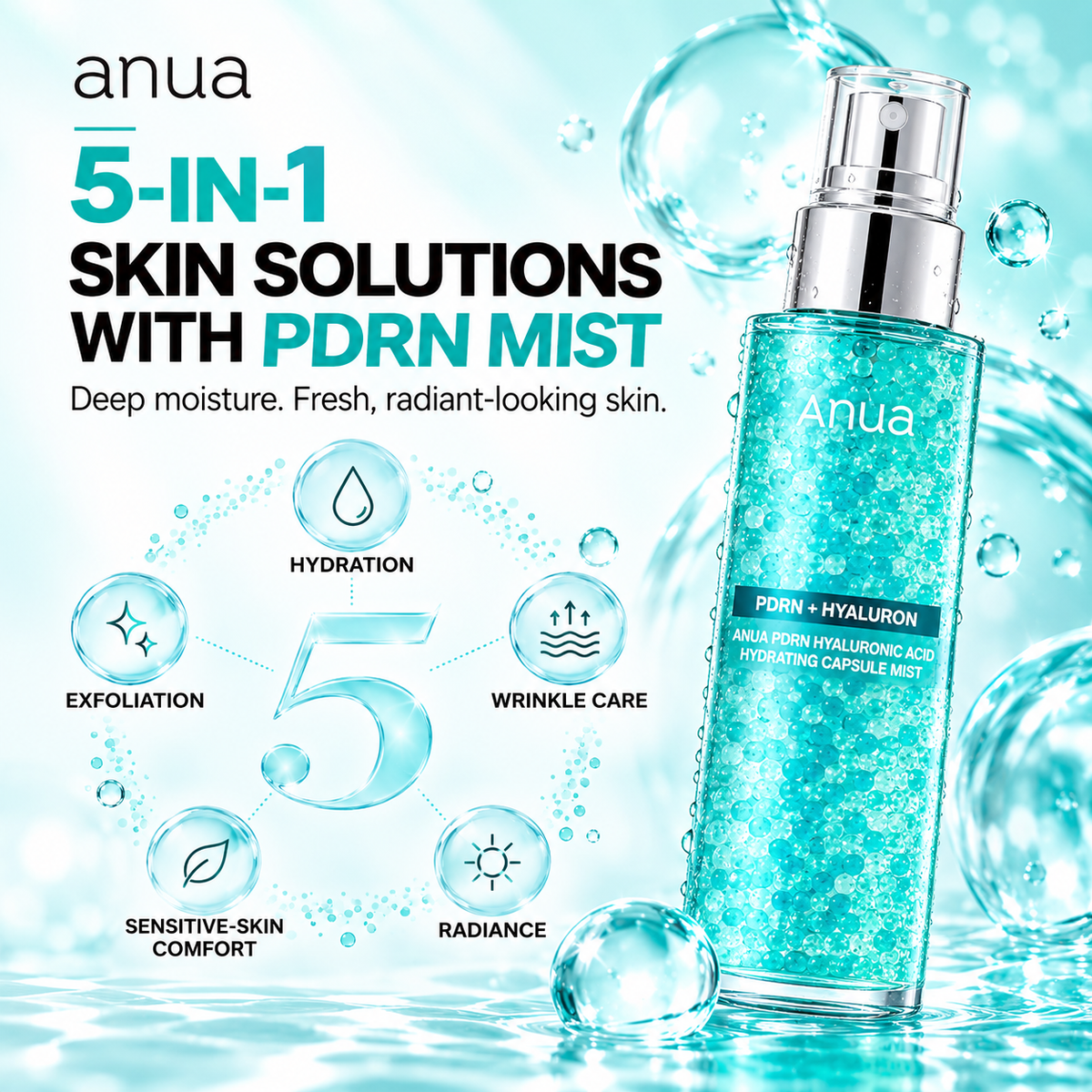 ANUA PDRN HYALURONIC ACID HYDRATING CAPSULE MIST 100ml