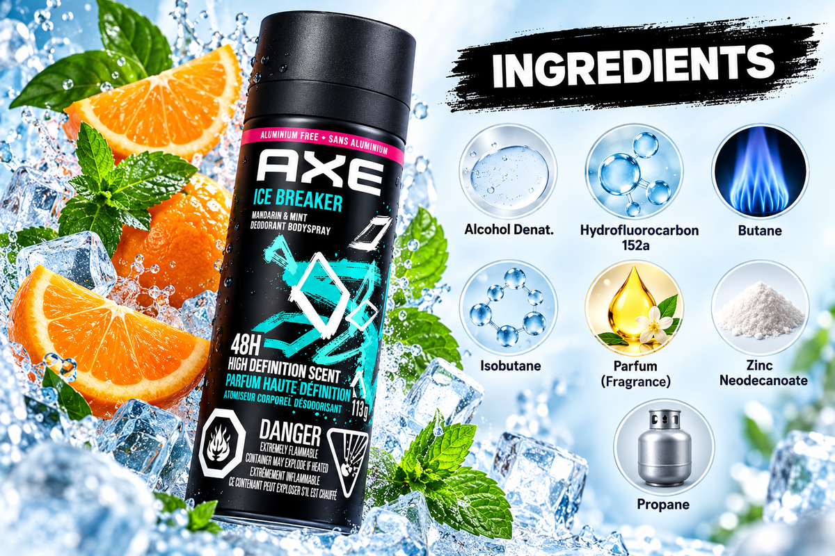 AXE Ice Breaker Mandarin & Mint Deodorant Body Spray 113 g