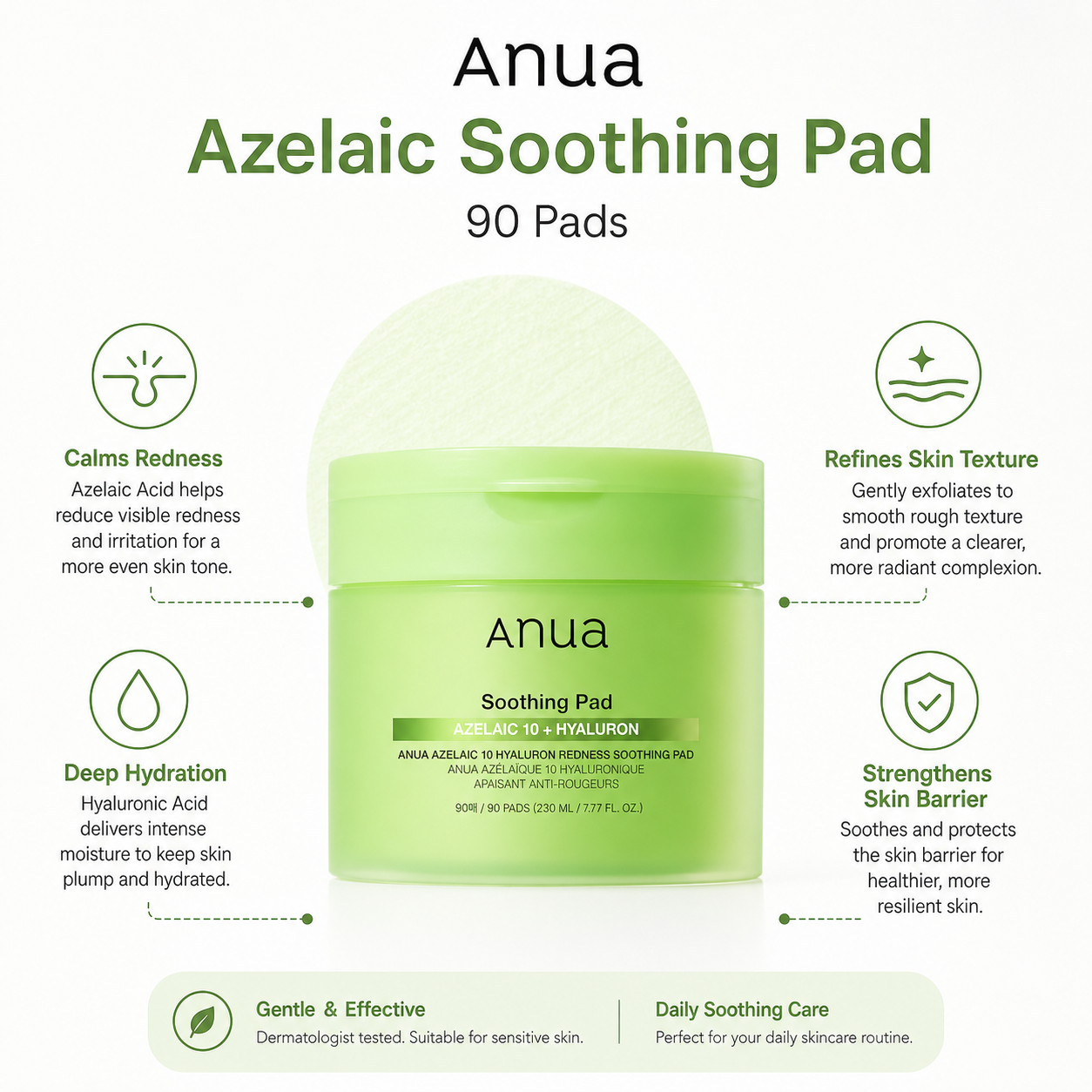 Anua Azelaic Soothing Pad 90 pads
