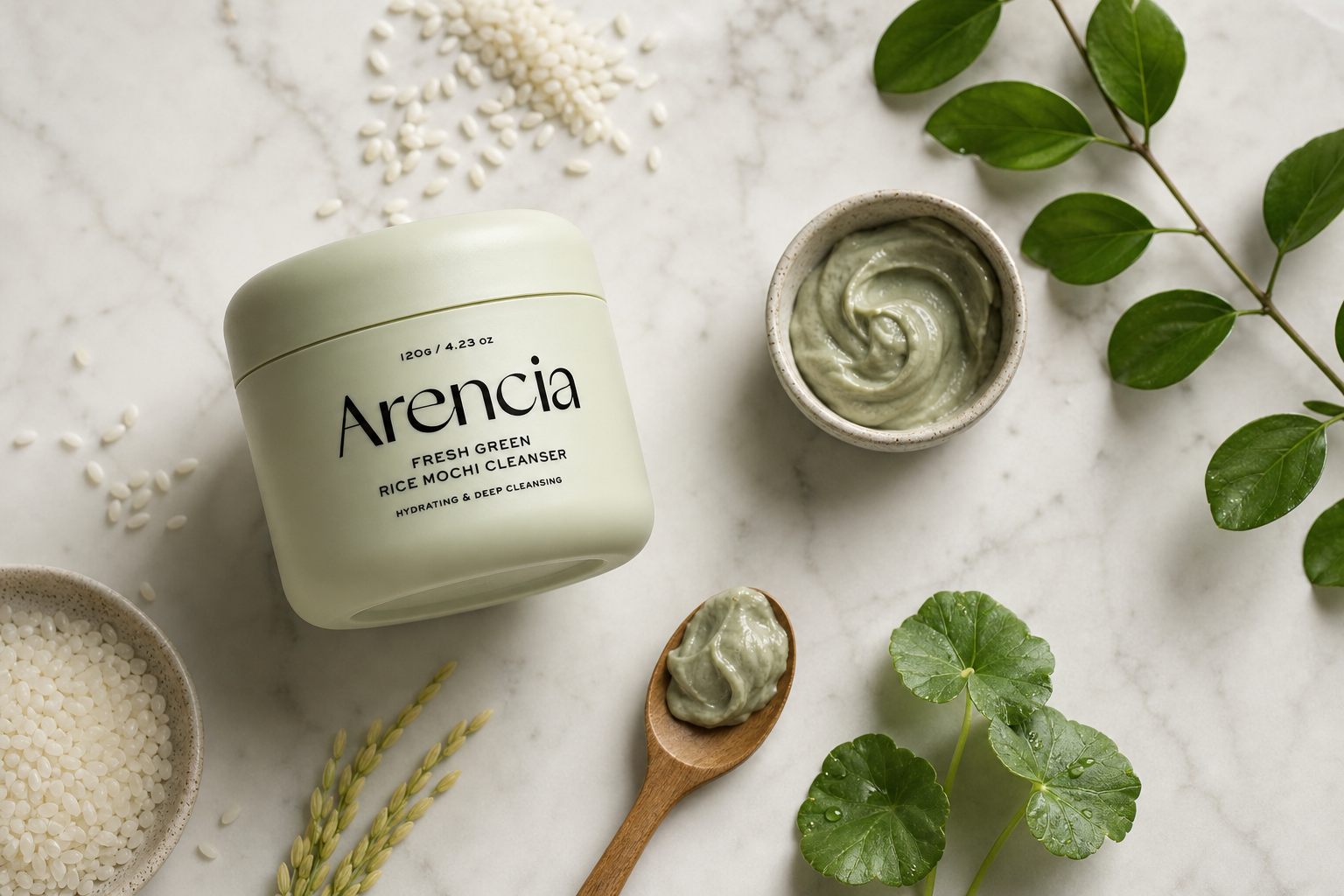 Arencia Fresh Green Rice Mochi Cleanser 120g