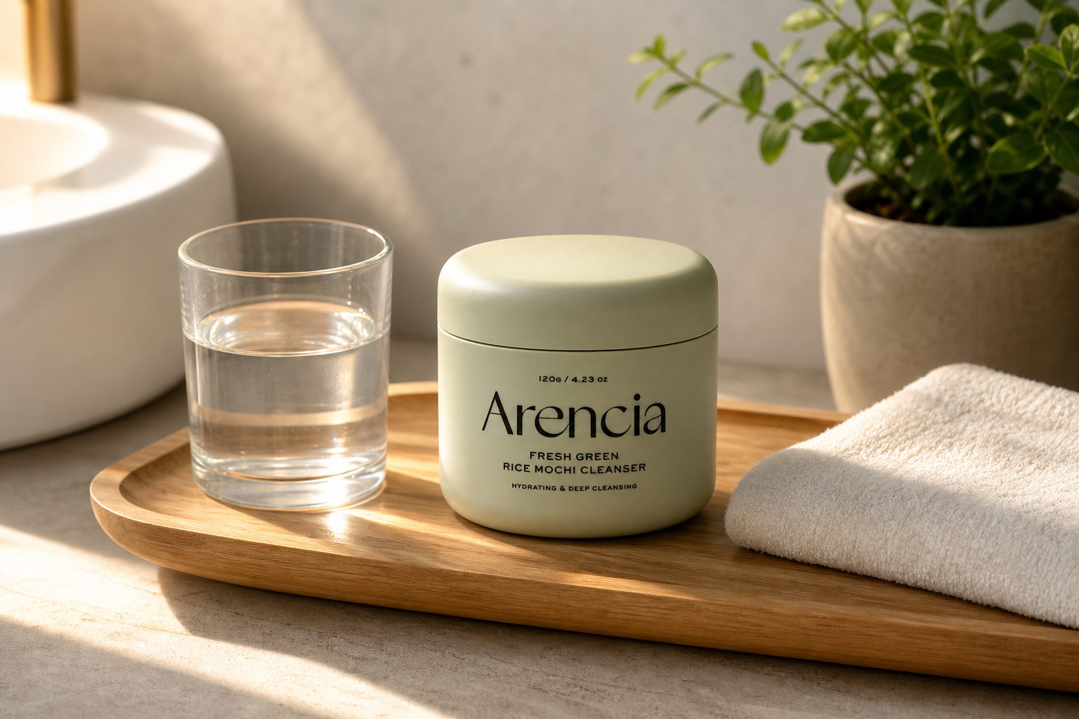 Arencia Fresh Green Rice Mochi Cleanser 120g
