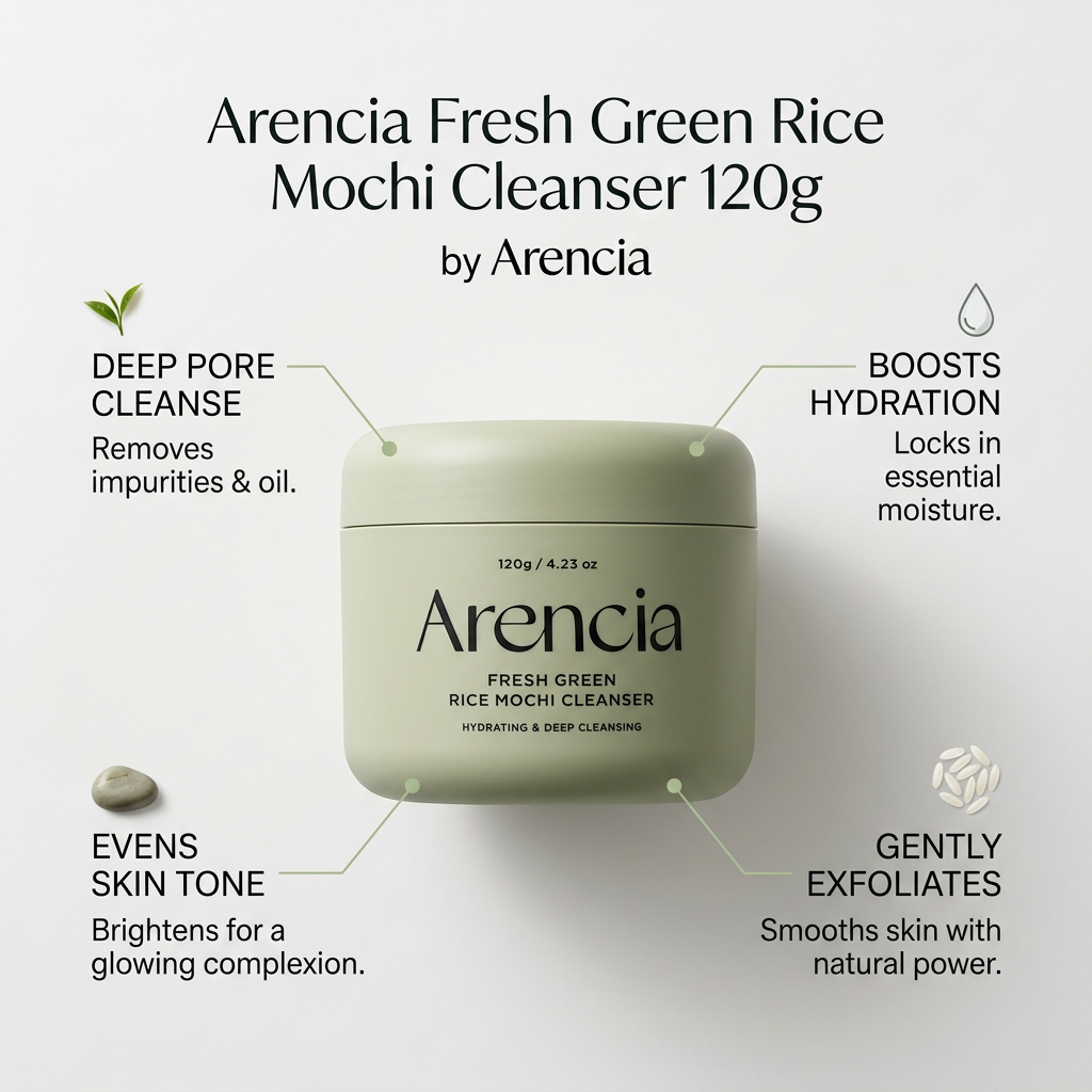 Arencia Fresh Green Rice Mochi Cleanser 120g