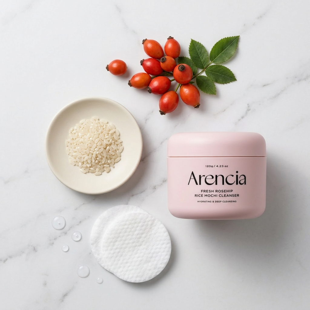 Arencia Fresh Rosehip Rice Mochi Cleanser 120g