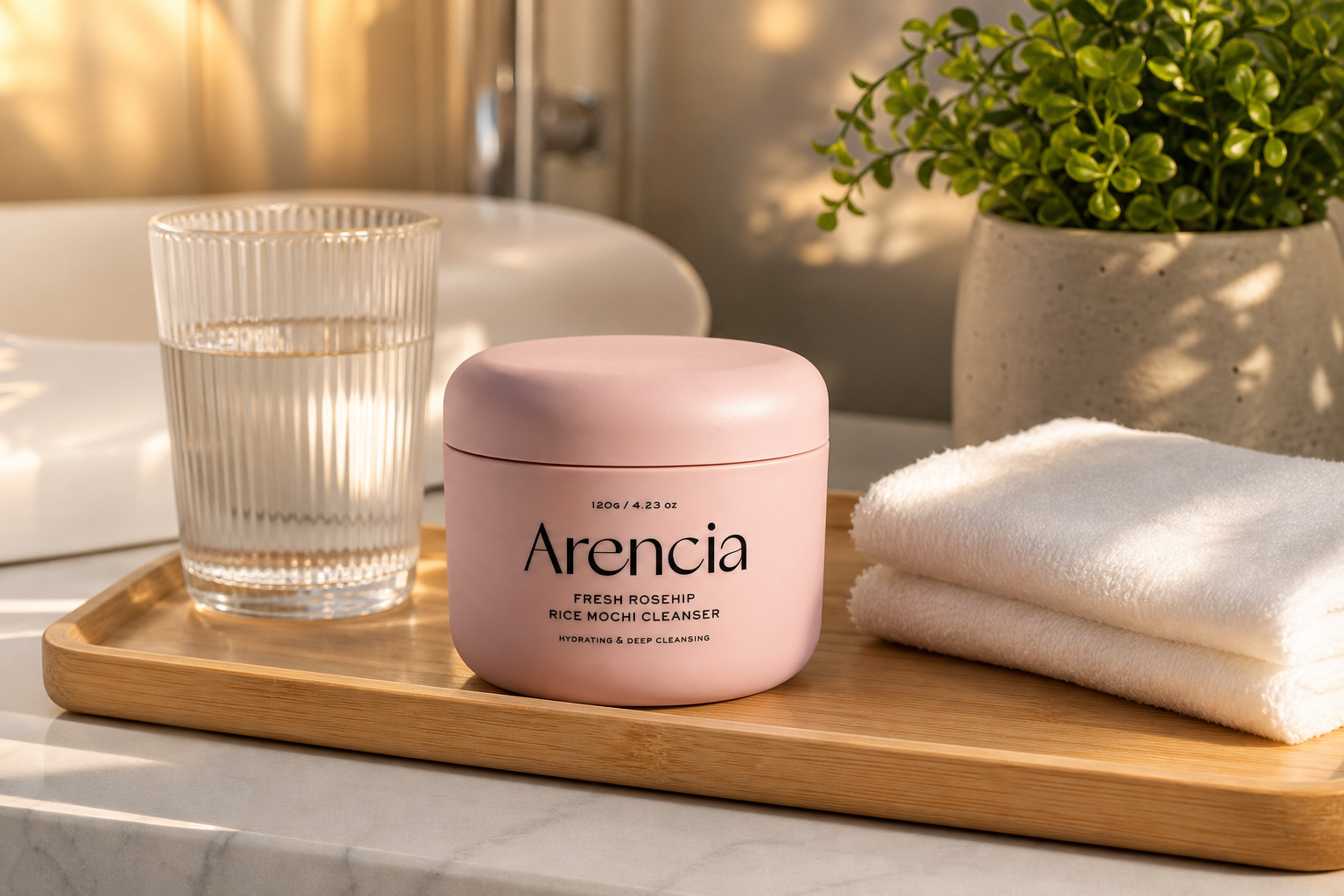 Arencia Fresh Rosehip Rice Mochi Cleanser 120g