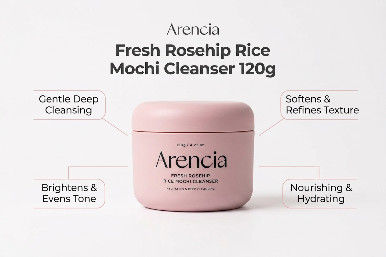 Arencia Fresh Rosehip Rice Mochi Cleanser 120g