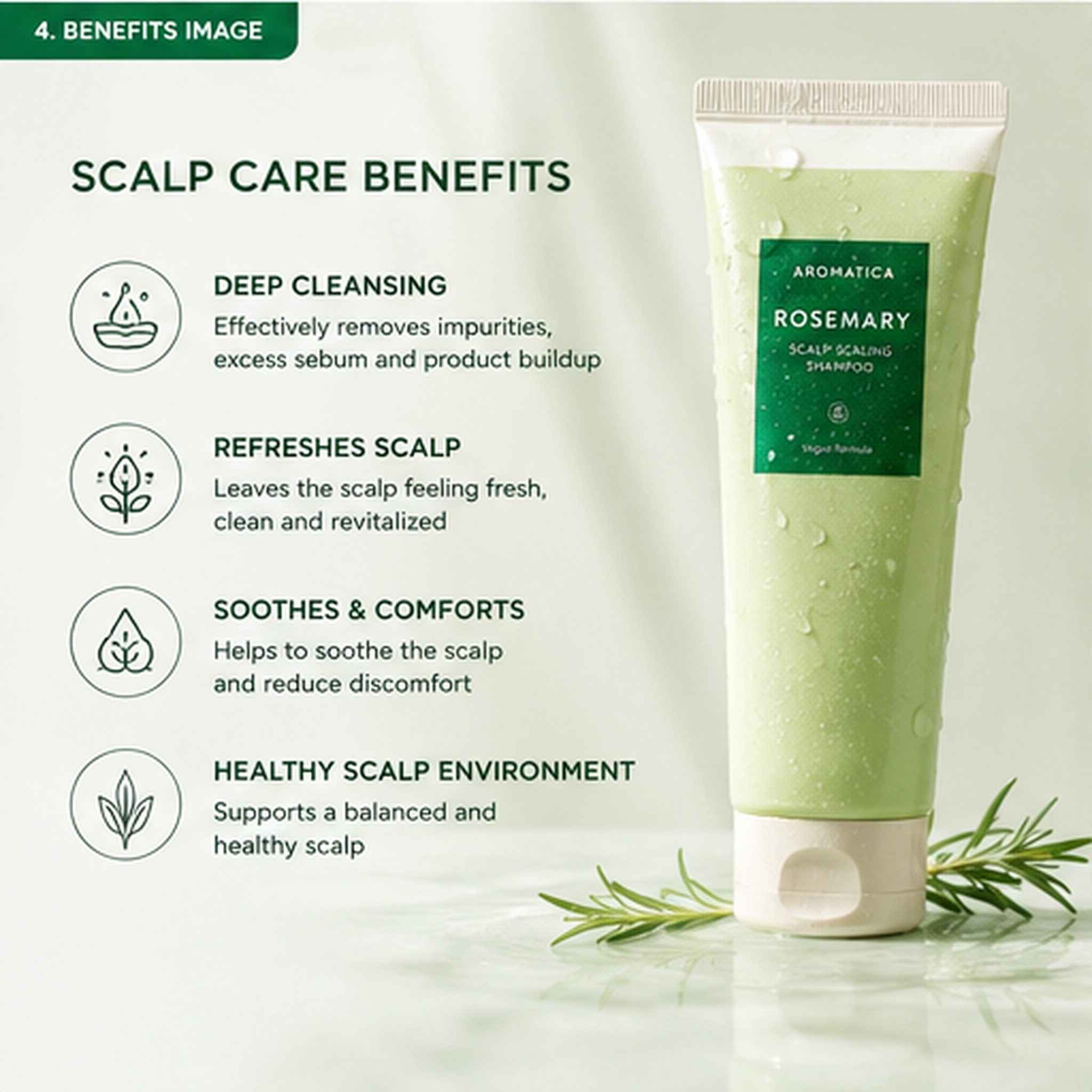 Aromatica Rosemary Shampoo 180ml