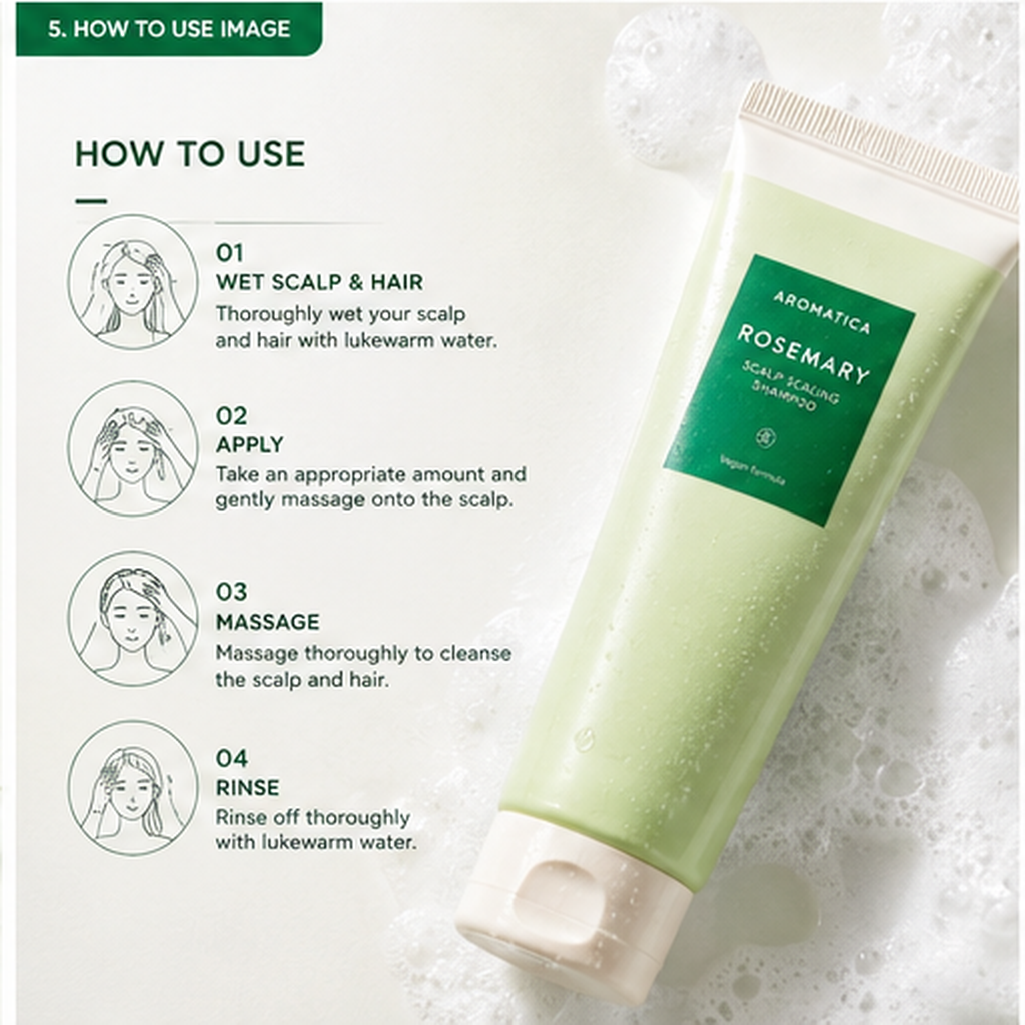 Aromatica Rosemary Shampoo 180ml