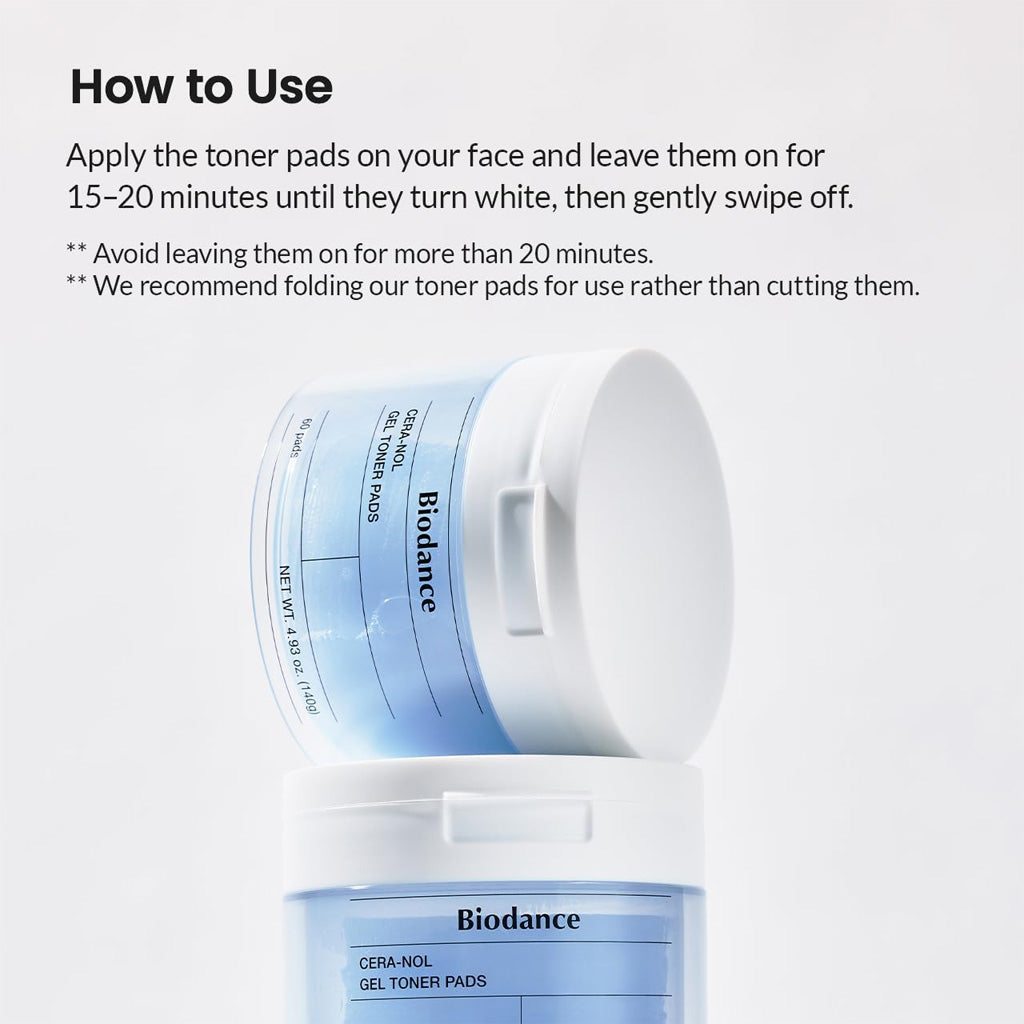 Biodance  Cera-Nol Gel Toner Pads  140g/60pads