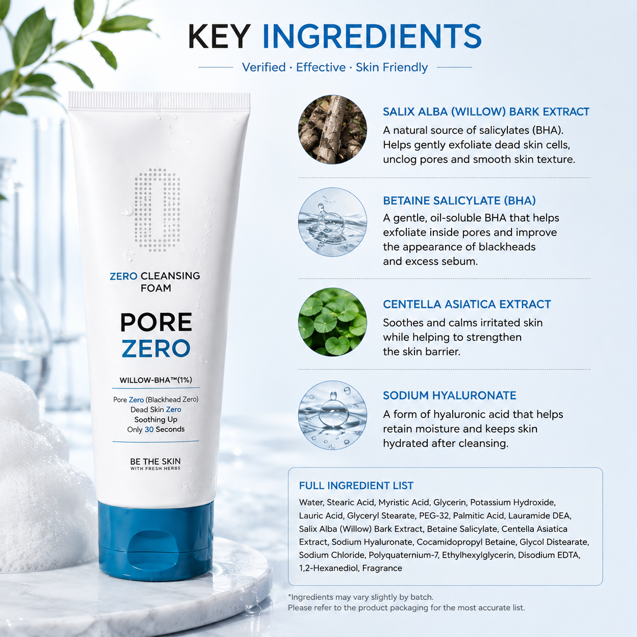 Be The Skin ZERO Cleansing Foam 150g