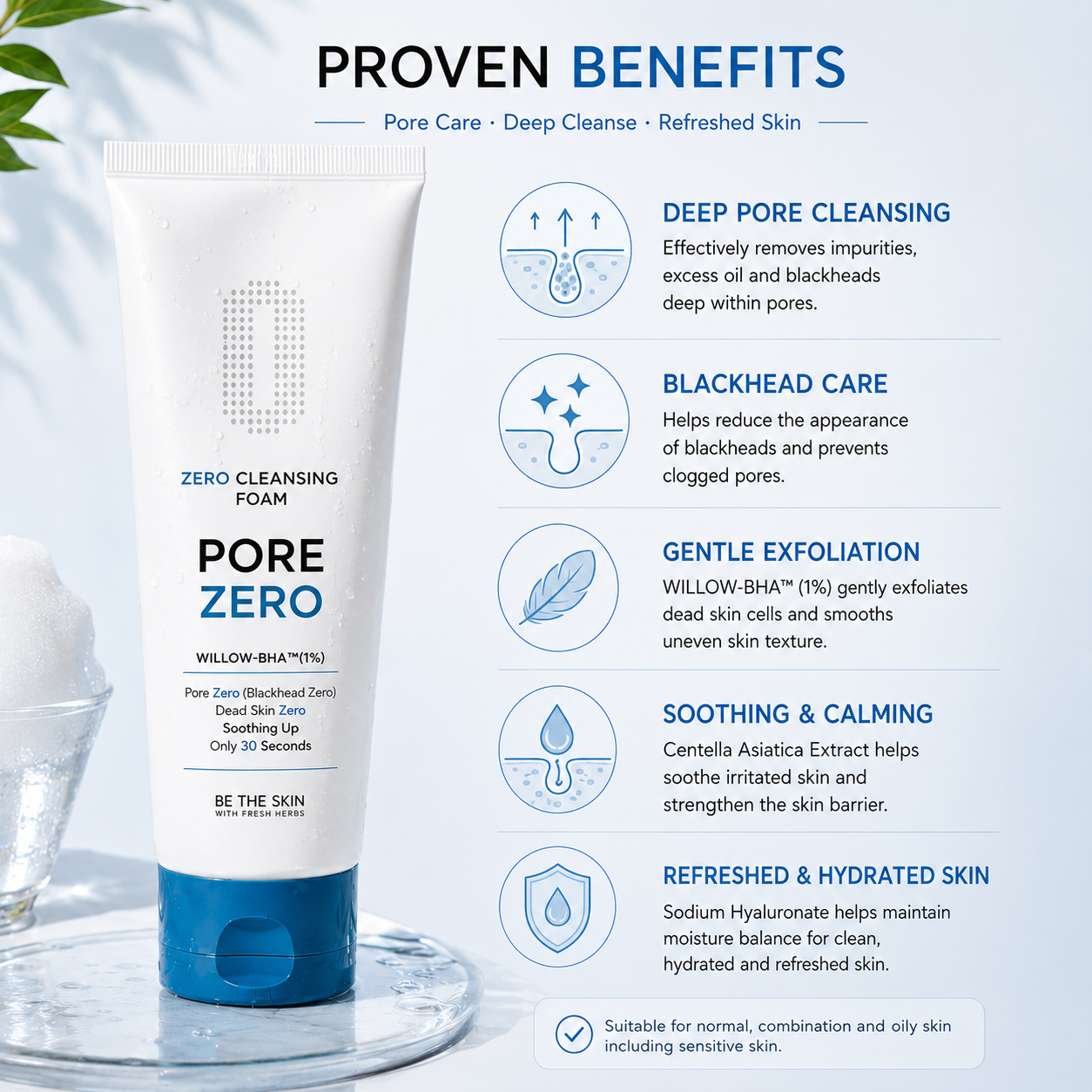 Be The Skin ZERO Cleansing Foam 150g