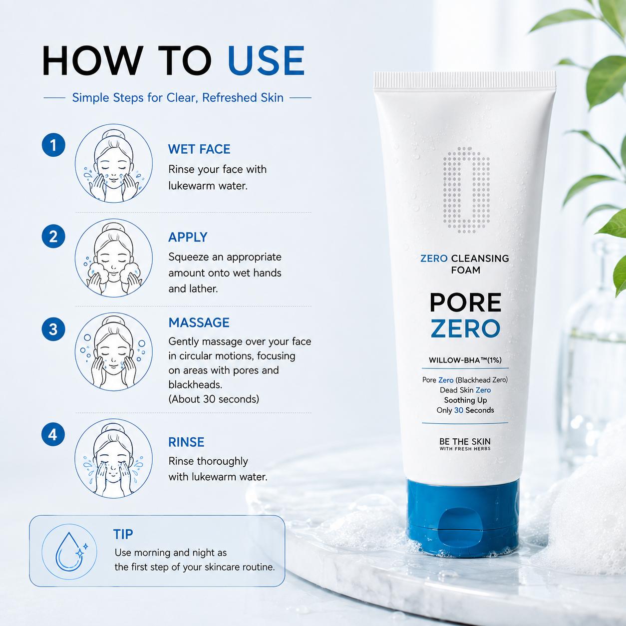 Be The Skin ZERO Cleansing Foam 150g