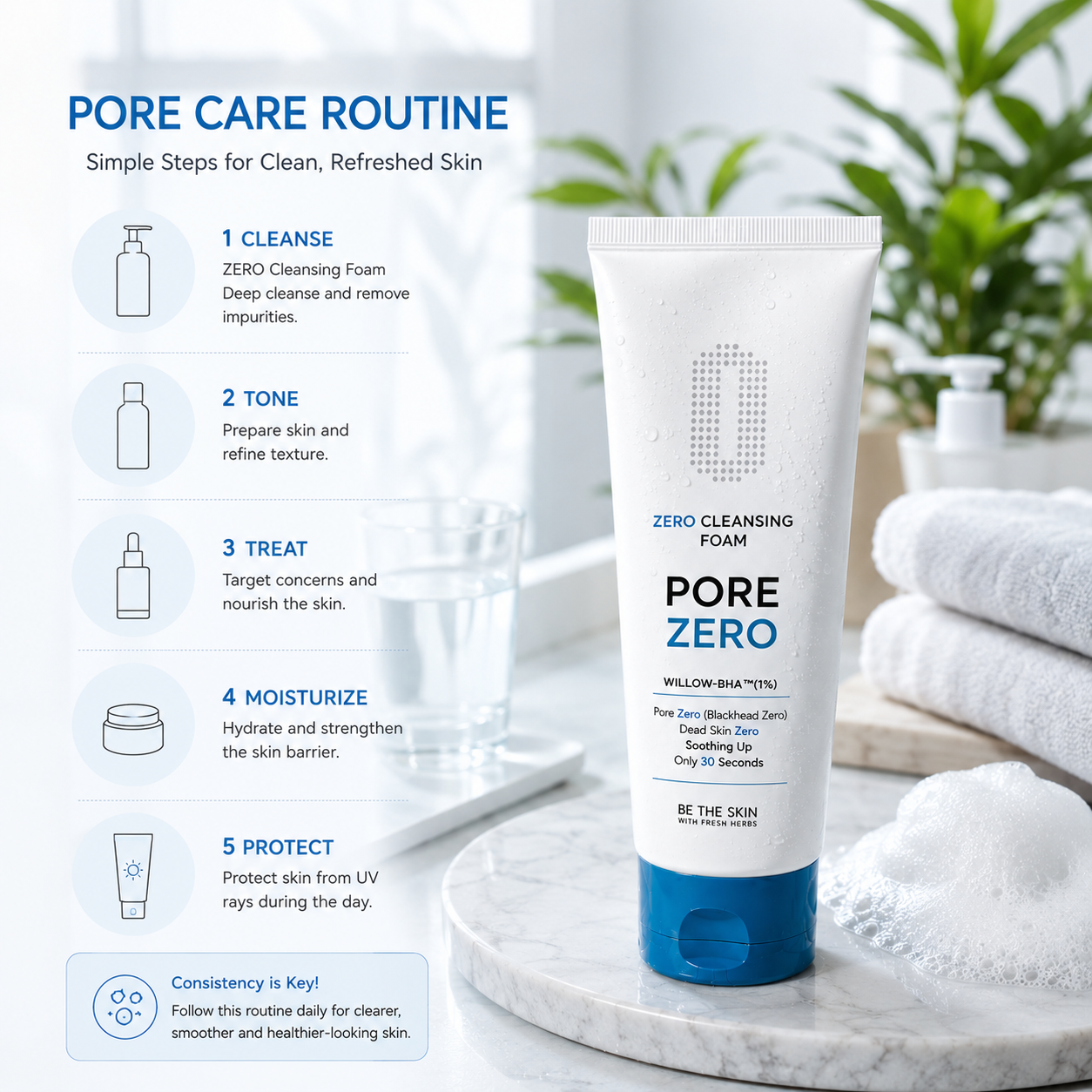 Be The Skin ZERO Cleansing Foam 150g