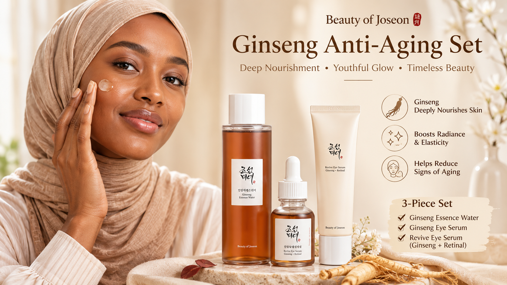 Beauty of Joseon Ginseng Anti-Aging Set – 3-Piece Korean Skincare Routine