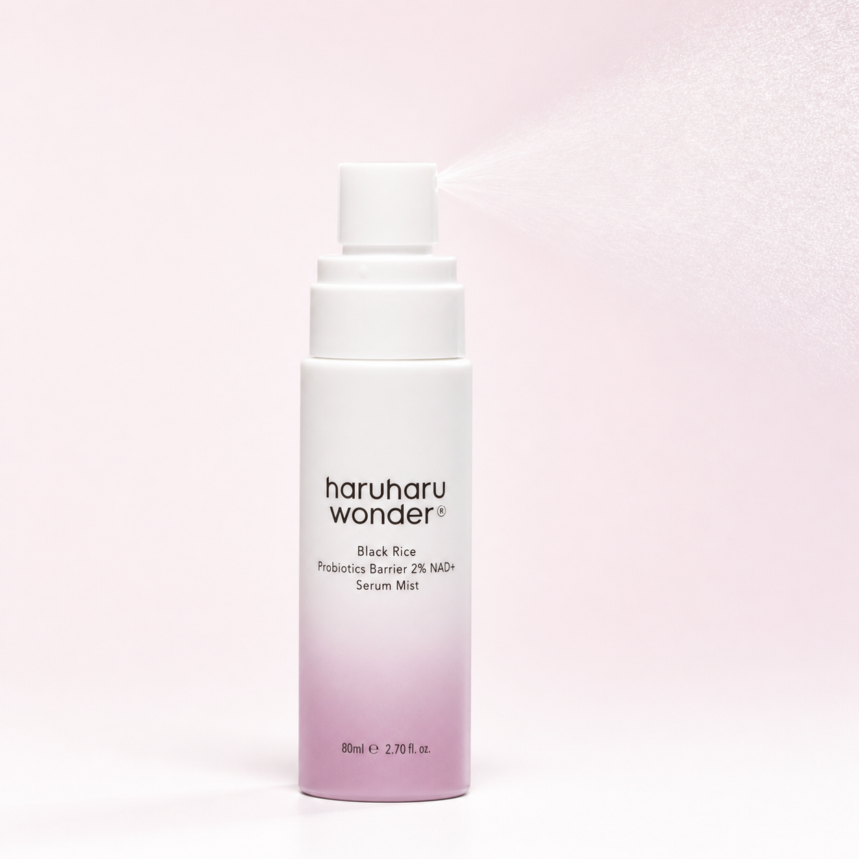 Haruharu Wonder Black Rice Probiotics Barrier 2% NAD+ Serum Mist, 80ml