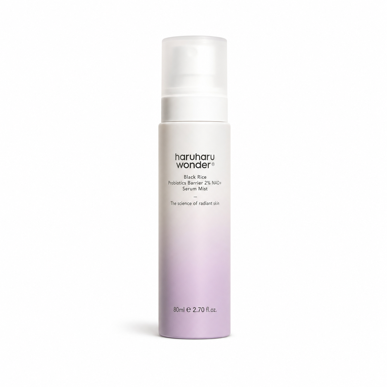 Haruharu Wonder Black Rice Probiotics Barrier 2% NAD+ Serum Mist, 80ml